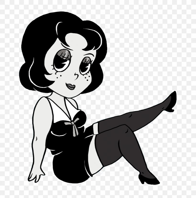 Betty Boop Toot Braunstein Black And White Parody Character, PNG, 986x1001px, Watercolor, Cartoon, Flower, Frame, Heart Download Free