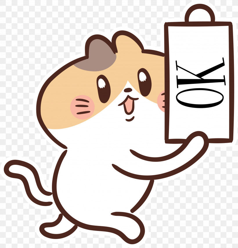 OK, PNG, 2874x3000px, Ok, Cartoon, Cat, Character, Dog Download Free