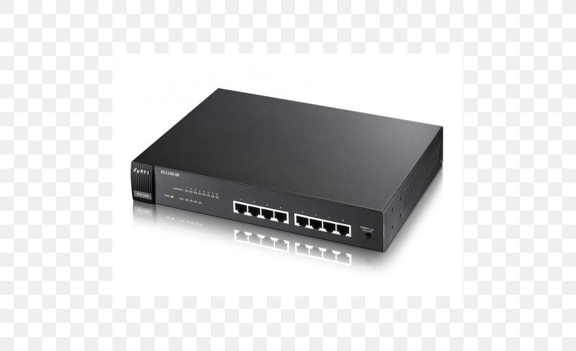 Power Over Ethernet Network Switch ZyXEL ES-1100 Port, PNG, 500x500px, Power Over Ethernet, Cisco Catalyst, Computer Network, Electronic Device, Electronics Download Free