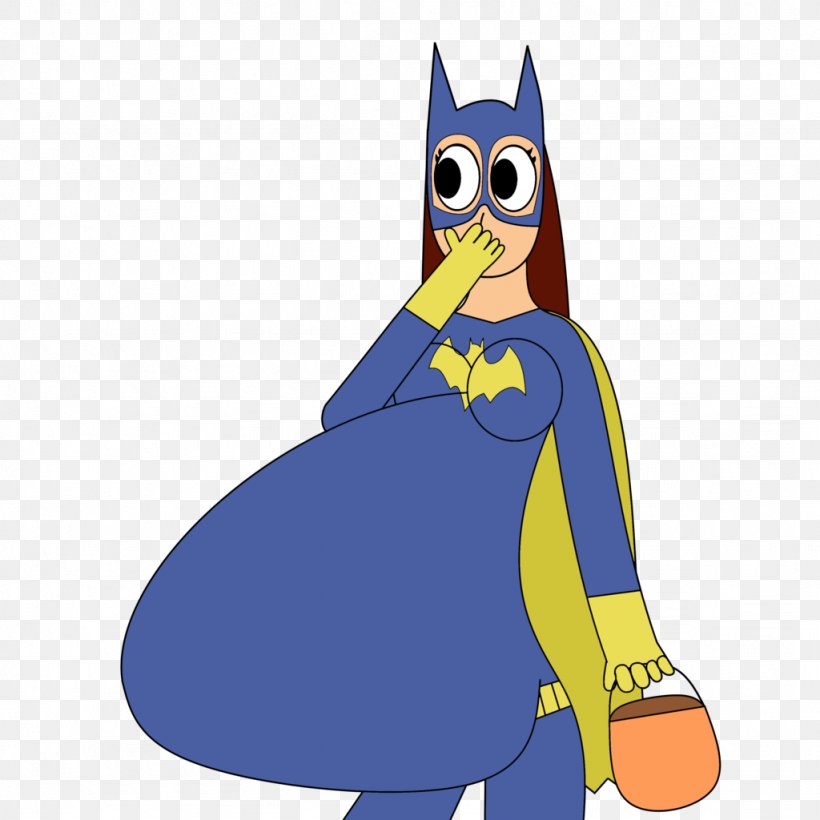 Batgirl Bird Vertebrate Drawing Electric Blue, PNG, 1024x1024px, Batgirl, Beak, Bird, Blue, Cartoon Download Free