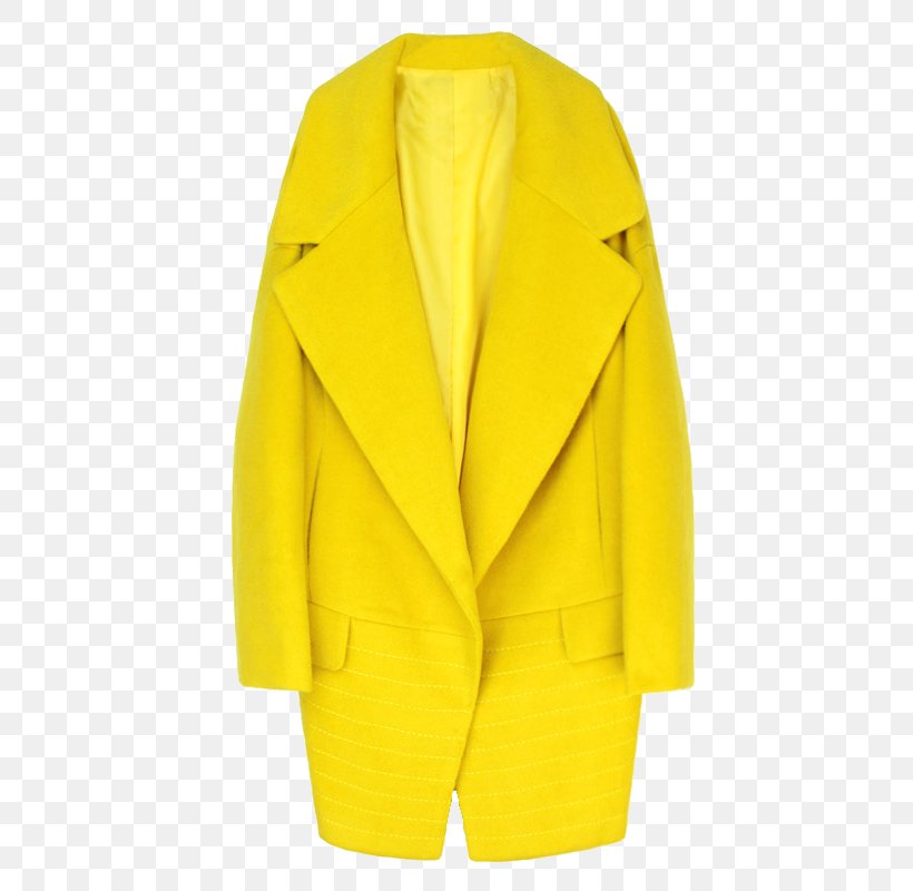 Yellow Coat Jacket, PNG, 800x800px, Yellow, Blazer, Clothing, Coat, Formal Wear Download Free