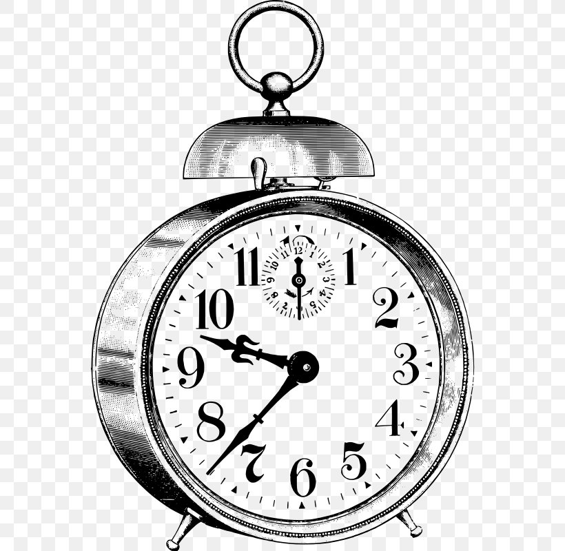 Alarm Clocks Clip Art, PNG, 558x800px, Alarm Clocks, Alarm Clock, Antique, Black And White, Clock Download Free