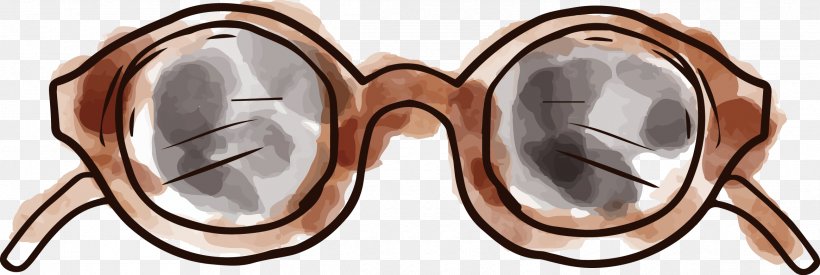 Glasses, PNG, 2330x784px, Watercolor, Cartoon, Flower, Frame, Heart Download Free