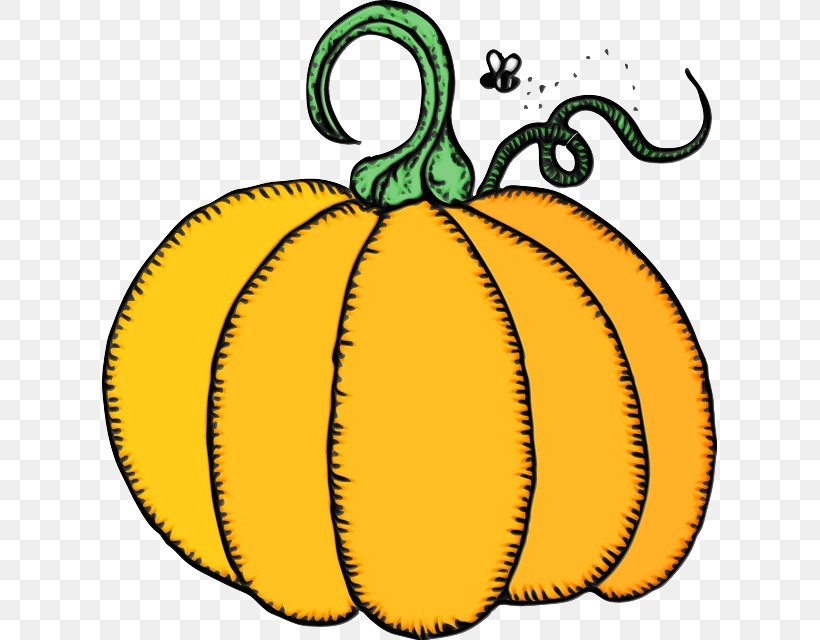 Halloween Pumpkin Cartoon, PNG, 615x640px, Watercolor, Blog, Calabaza, Cucurbita, Field Pumpkin Download Free