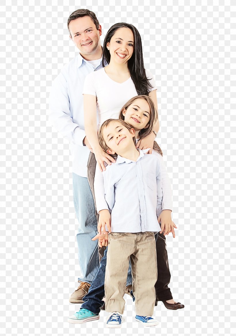 Happy Family Cartoon, PNG, 2105x3000px, Watercolor, Beige, Child, Daughter, Family Download Free