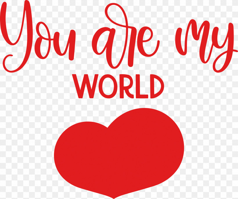 You Are My World Valentine Valentines, PNG, 3000x2506px, You Are My World, Health, Heart, Scrapbooking, Sticker Download Free