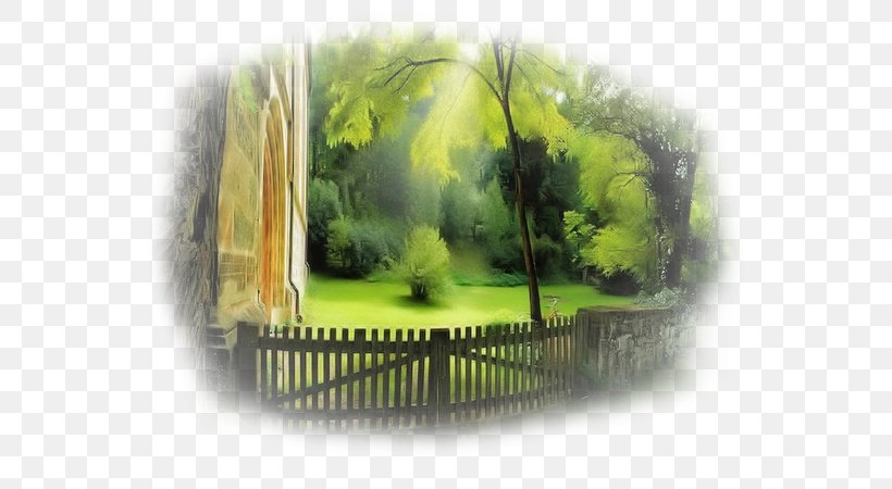 Desktop Wallpaper Landscape Garden Building, PNG, 600x450px, Landscape, Building, Display Resolution, Fence, Forest Download Free