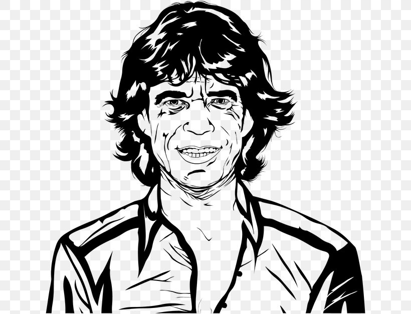 Mick Jagger Drawing Line Art Clip Art, PNG, 640x627px, Watercolor, Cartoon, Flower, Frame, Heart Download Free