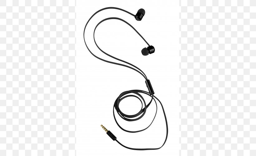 Microphone Headphones KITSOUND Headphone Ribbons Black In-Ear Mic Headset Écouteur, PNG, 500x500px, Microphone, Audio, Audio Equipment, Cable, Communication Download Free