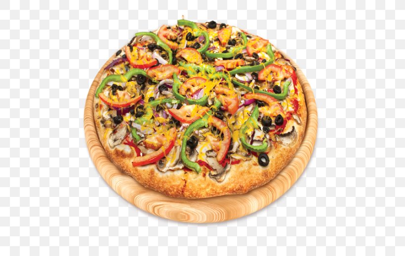 California-style Pizza Sicilian Pizza Vegetarian Cuisine Veggie Burger, PNG, 570x520px, Californiastyle Pizza, American Food, Bell Pepper, California Style Pizza, Cheese Download Free