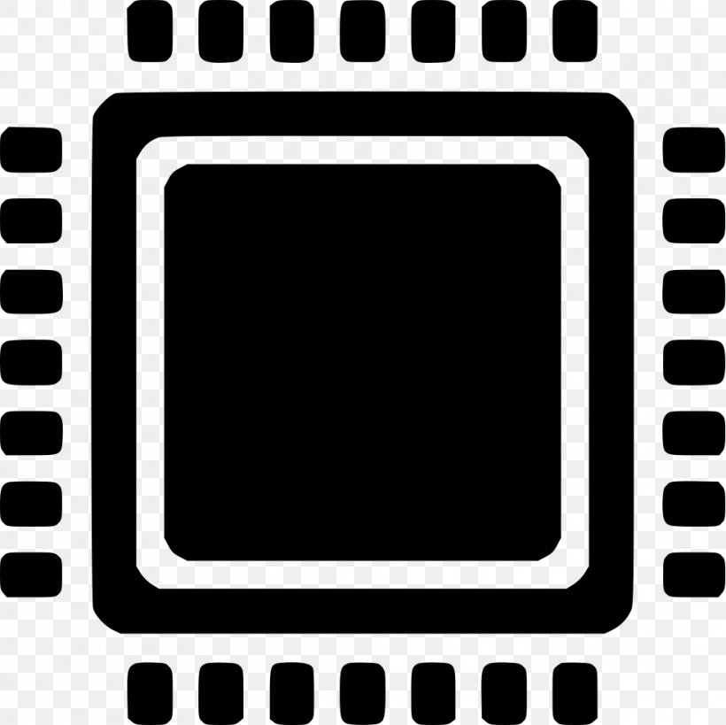 Central Processing Unit Integrated Circuits & Chips Computer Data Storage Clip Art, PNG, 981x980px, Central Processing Unit, Area, Black, Black And White, Brand Download Free