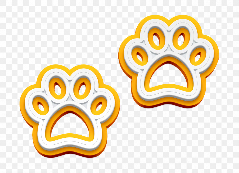 Two Dog Pawprints Icon Paw Icon Footprints Icon, PNG, 1294x936px, Paw Icon, Animals Icon, Biology, Cartoon, Emoticon Download Free