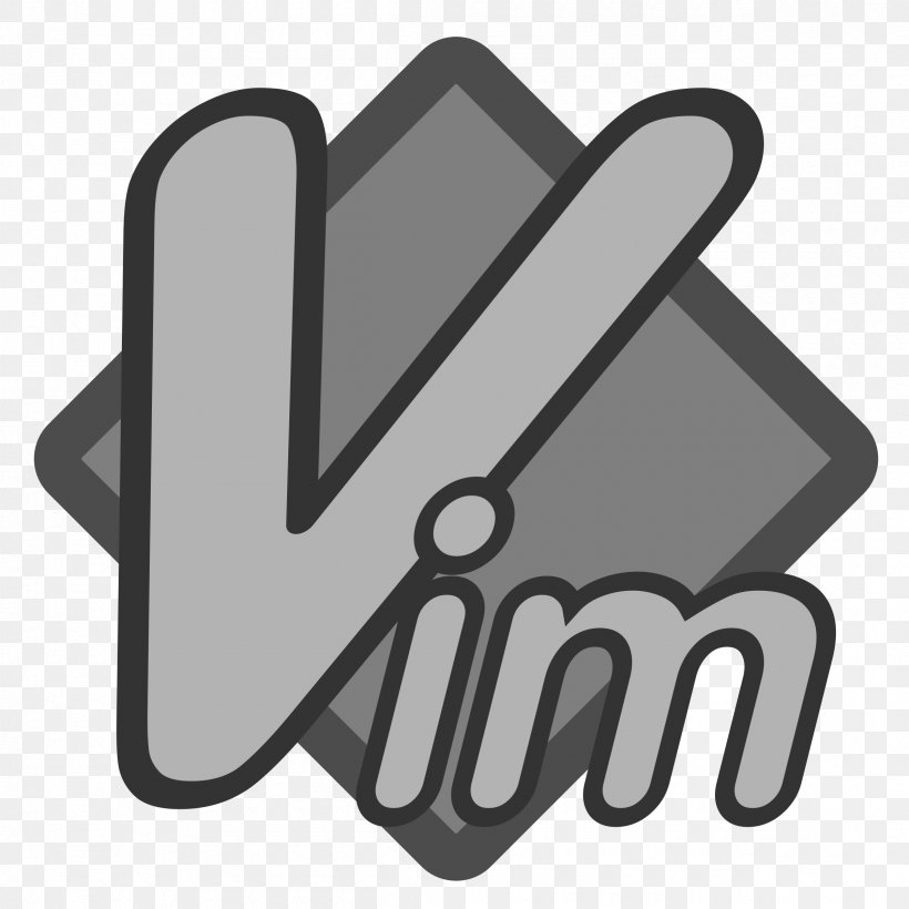 Vim Text Editor Emacs Stack Overflow Command, PNG, 2400x2400px, Vim, Black And White, Brand, Command, Comment Download Free