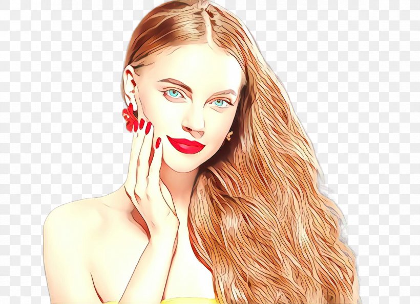 Hair Face Skin Lip Blond, PNG, 2348x1704px, Cartoon, Beauty, Blond, Chin, Eyebrow Download Free
