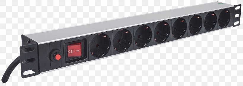 Power Converters Power Strips & Surge Suppressors 19-inch Rack Power Distribution Unit Rack Unit, PNG, 2000x715px, 19inch Rack, Power Converters, Ac Power Plugs And Sockets, Circuit Breaker, Computer Download Free