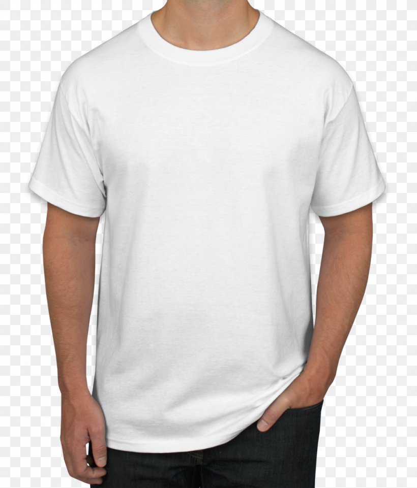 T-shirt Hanes Crew Neck White Sleeve, PNG, 1000x1172px, Tshirt, Active Shirt, Clothing Sizes, Crew Neck, Custom Ink Download Free