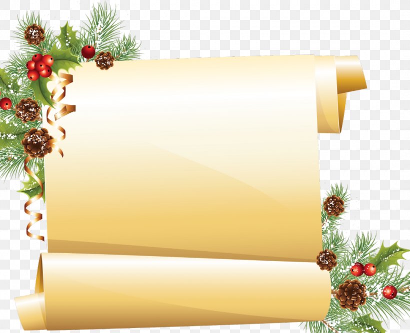Paper Santa Claus Scroll Christmas Clip Art, PNG, 1080x879px, Paper, Christmas, Christmas Decoration, Christmas Ornament, Christmas Tree Download Free