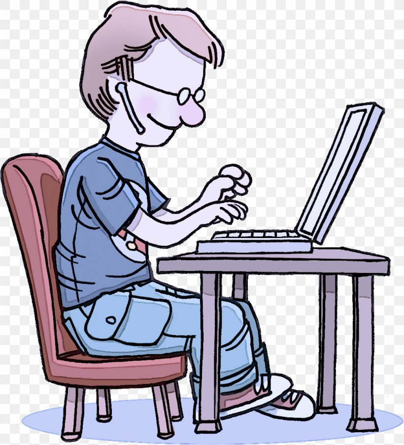 Cartoon Furniture Sitting Table Reading, PNG, 1040x1146px, Cartoon, Furniture, Job, Reading, Sitting Download Free