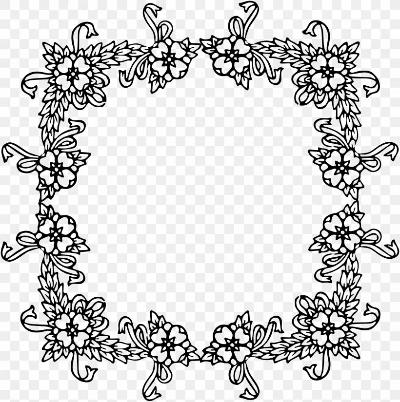 Drawing Coloring Book Clip Art, PNG, 2503x2520px, Drawing, Art, Black, Black And White, Body Jewelry Download Free