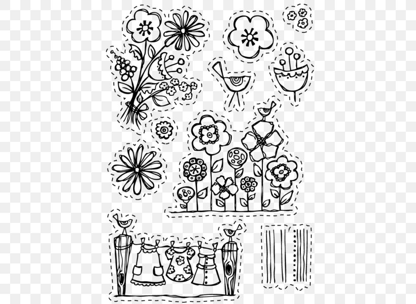 Floral Design Laundry Postage Stamps Visual Arts, PNG, 600x600px, Floral Design, Area, Art, Black, Black And White Download Free