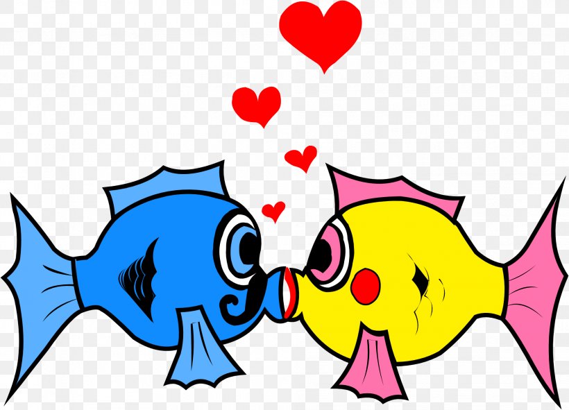 Kissing Gourami Cartoon Clip Art, PNG, 1979x1427px, Watercolor, Cartoon, Flower, Frame, Heart Download Free