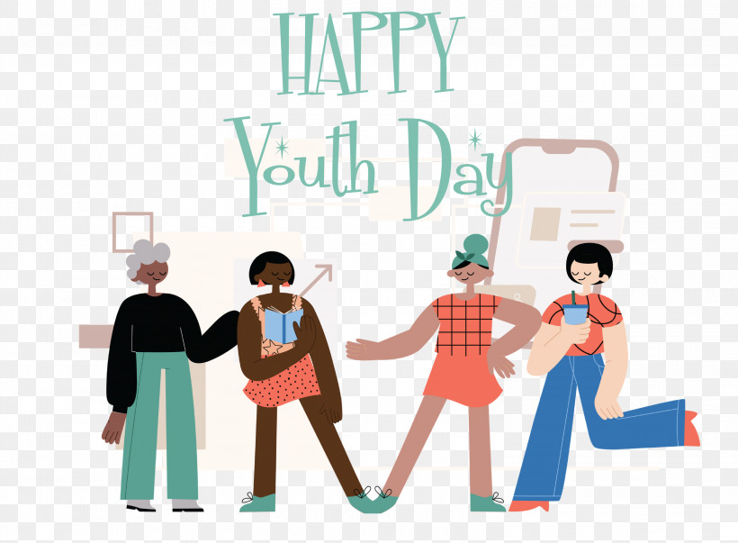 Youth Day, PNG, 3000x2207px, Youth Day, Cartoon, Drawing, Human Rights, Text Download Free