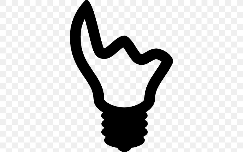 Incandescent Light Bulb Lamp Clip Art, PNG, 512x512px, Light, Black, Black And White, Compact Fluorescent Lamp, Electric Light Download Free