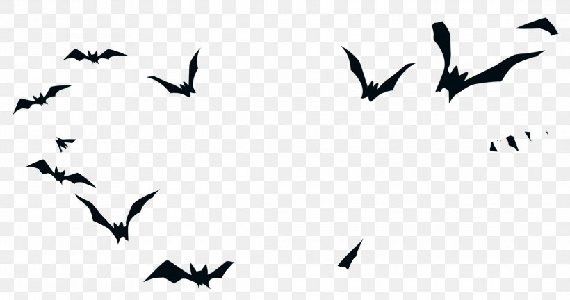 Bird Halloween Silhouette, PNG, 2180x1151px, Bird, Bat, Beak, Black And White, Drawing Download Free