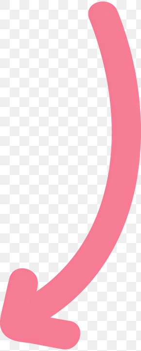 Arrow - Red Curved Arrow PNG