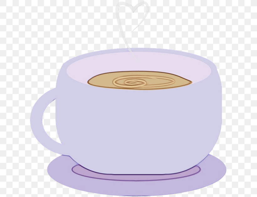 Coffee Cup, PNG, 633x629px, Watercolor, Coffee, Coffee Cup, Cup, Lilac Download Free