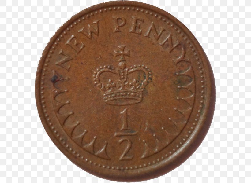 Decimal Day Halfpenny Pound Sterling Two Pence, PNG, 597x599px, Penny, Coin, Coins Of The Pound Sterling, Copper, Currency Download Free