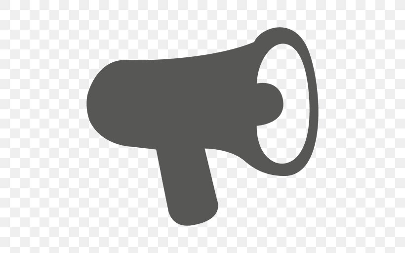 Megaphone Symbol Advertising, PNG, 512x512px, Megaphone, Advertising, Black, Black And White, Business Download Free