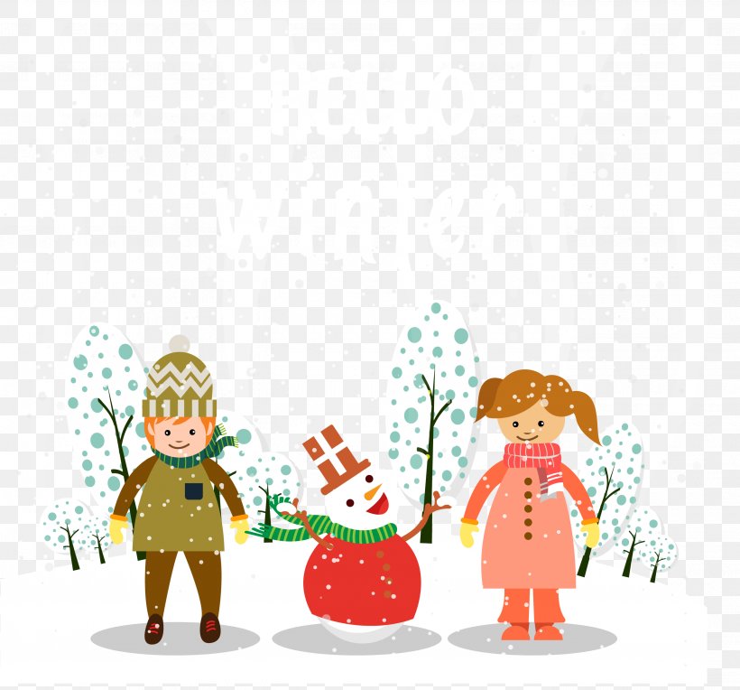 Cartoon Winter Adobe Illustrator Illustration, PNG, 2740x2555px, Cartoon, Area, Art, Christmas, Christmas Decoration Download Free