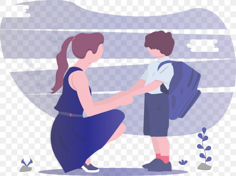 Back To School Mother Boy, PNG, 2999x2244px, Back To School, Boy, Cartoon, Dance, Gesture Download Free