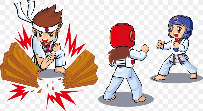 Taekwondo Child International Taekwon-Do Federation Poster, PNG, 2643x1453px, Taekwondo, Art, Black Belt, Cartoon, Child Download Free