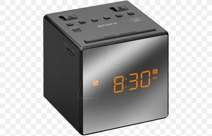 Alarm Clocks Sony ICF-C1T Sony Dream Machine Sony Alarm Clock Radio ICFC1BLACK, PNG, 490x527px, Alarm Clocks, Alarm Clock, Alarm Device, Backup Battery, Clock Download Free