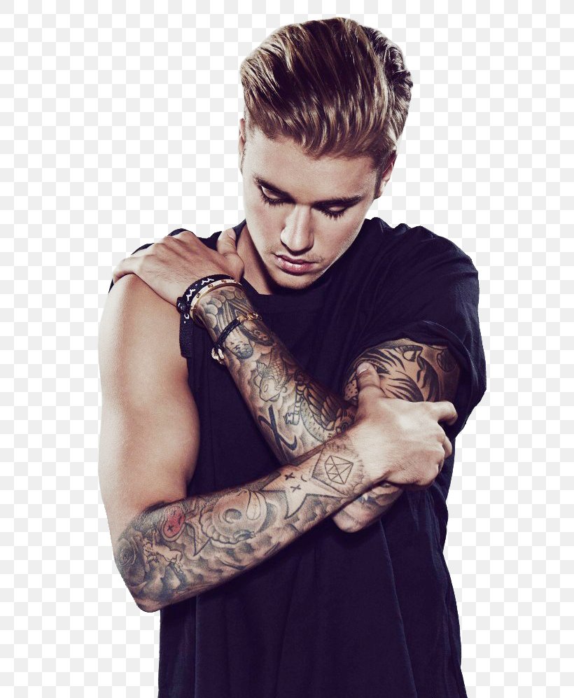 Justin Bieber Sleeve Tattoo Tattoo Artist, PNG, 608x997px, Watercolor,  Cartoon, Flower, Frame, Heart Download Free