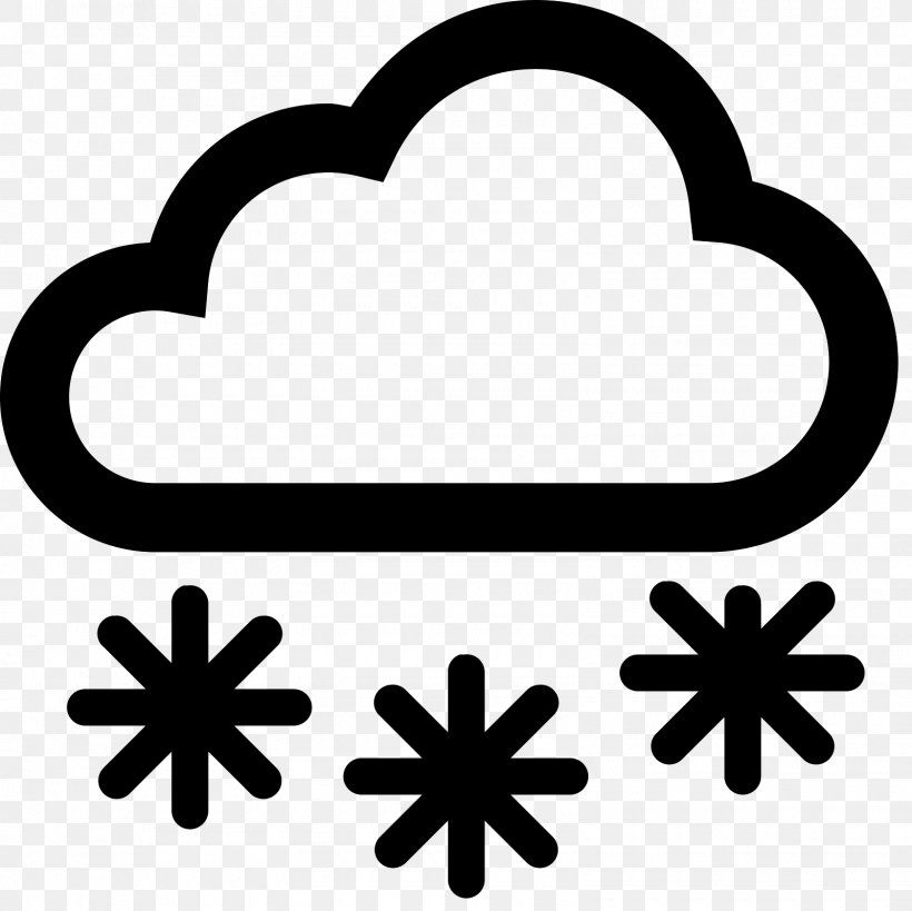 Snowflake Symbol Rain And Snow Mixed, PNG, 1600x1600px, Snowflake, Area, Black And White, Cloud, Heart Download Free