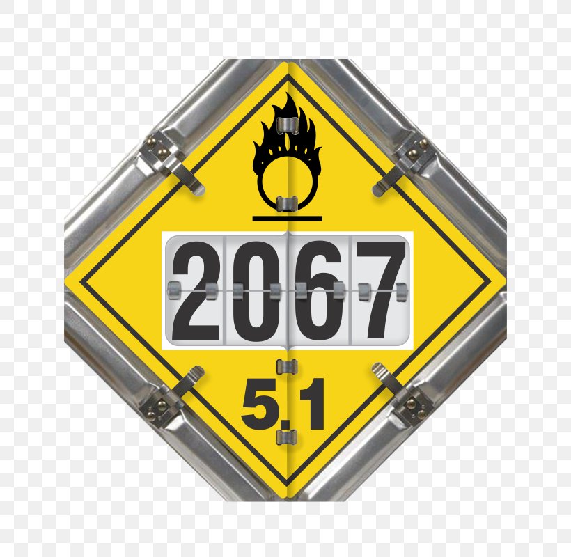 United States Department Of Transportation Placard UN Number Dangerous Goods Signage, PNG, 800x800px, Placard, Aluminium, Brand, Combustibility And Flammability, Corrosive Substance Download Free