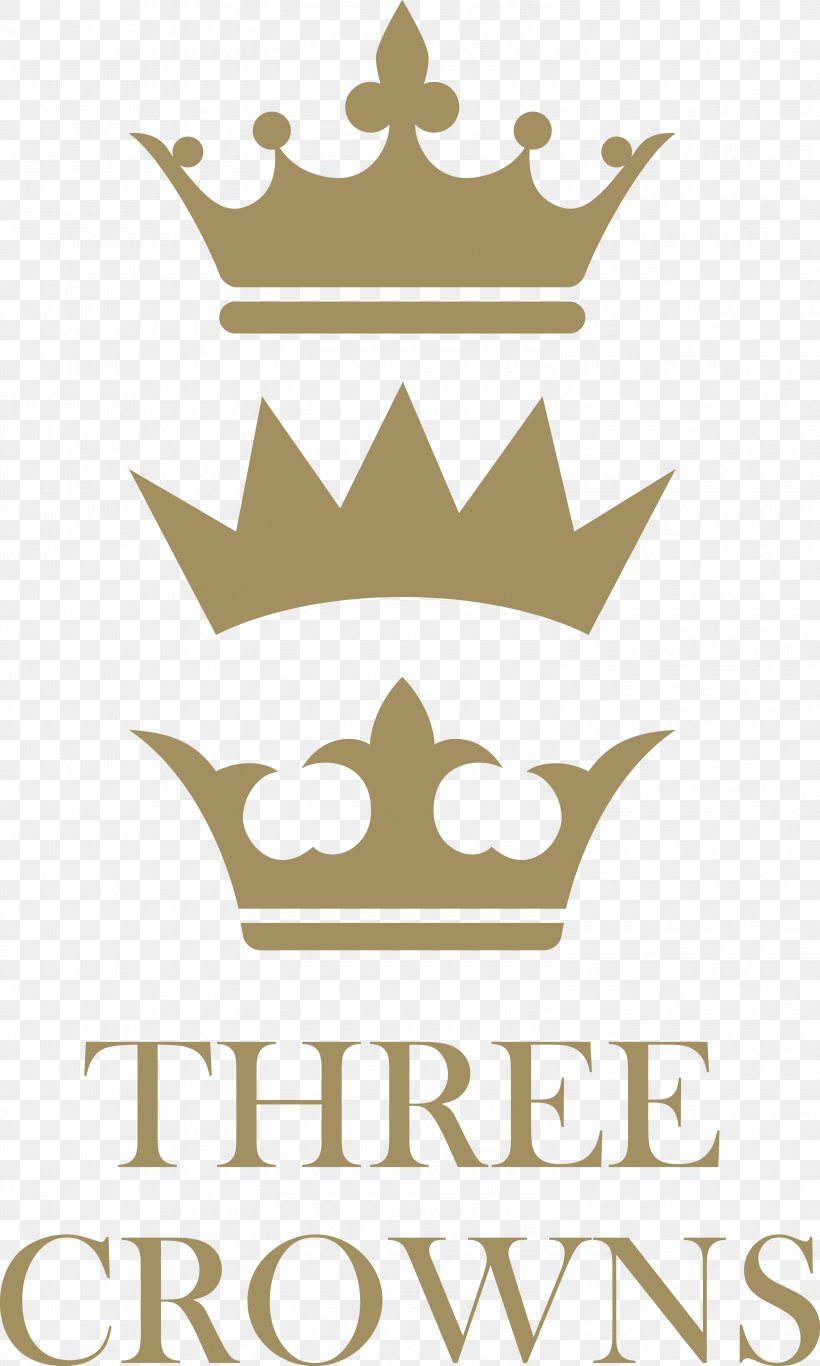Logo Three Crowns Hotel Guest House Harnham, PNG, 3000x5000px, Logo, Artwork, Boutique, Brand, Crown Download Free