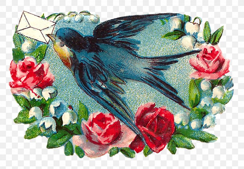 Bird Rose Flower Clip Art, PNG, 1600x1111px, Bird, Art, Bluebird, Flower, Flowering Plant Download Free