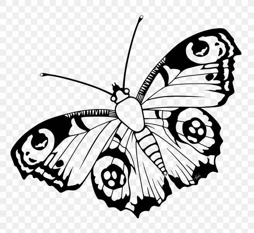 Butterfly Insect Visual Arts, PNG, 1181x1085px, Butterfly, Arthropod, Artwork, Black And White, Brush Footed Butterfly Download Free