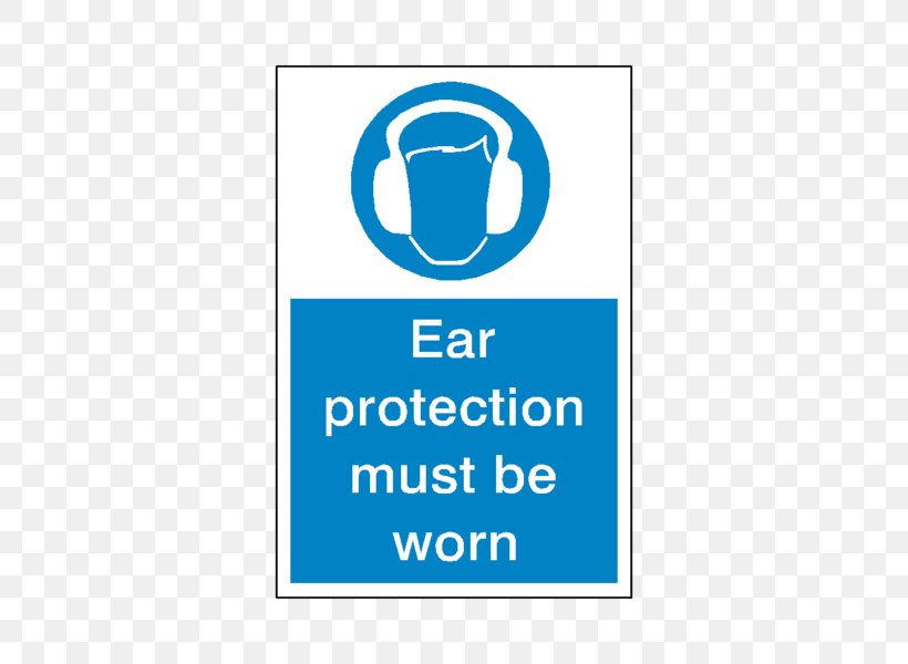 Earmuffs Personal Protective Equipment Sign Hearing Protection Device, PNG, 600x600px, Earmuffs, Area, Blue, Boot, Brand Download Free