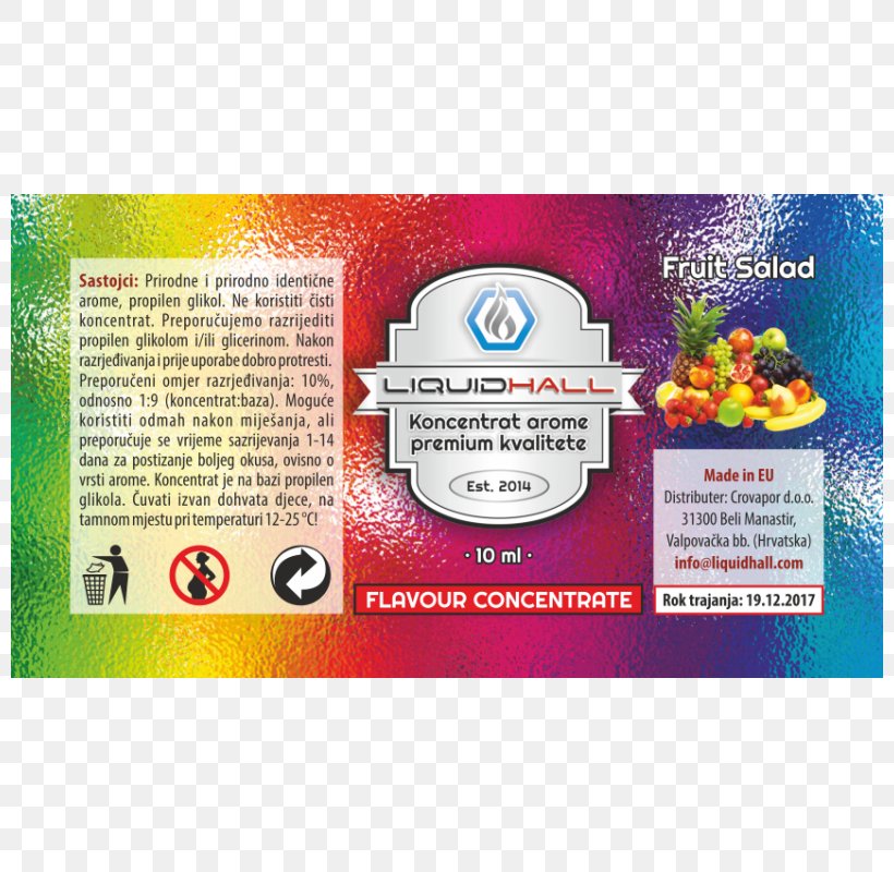 Flavor Fruit Salad Aroma Milliliter, PNG, 800x800px, Flavor, Aroma, Berry, Blueberry, Brand Download Free