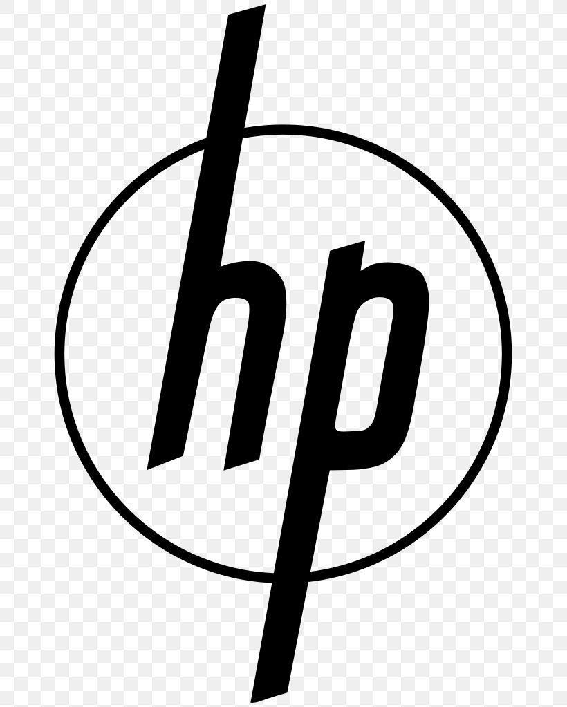 Hewlett-Packard Logo Dell Brand Information Technology, PNG, 671x1023px, Hewlettpackard, Area, Artwork, Black And White, Brand Download Free