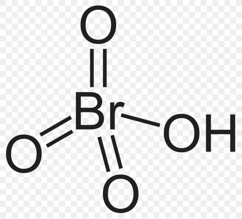 Lewis Structure Chlorate Perbromate Formal Charge Bromic Acid, PNG, 848x768px, Lewis Structure, Area, Atom, Black And White, Brand Download Free