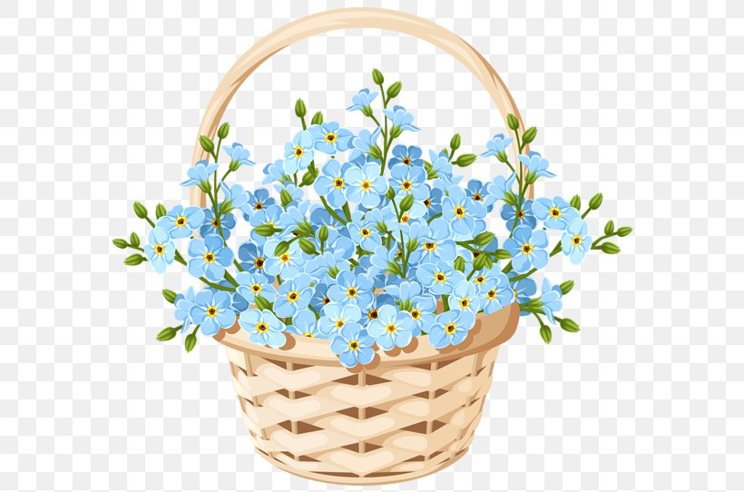 Basket Flower Clip Art, PNG, 600x542px, Basket, Art, Blue, Borage Family, Cut Flowers Download Free