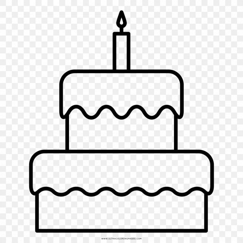 Birthday Cake Torte Drawing Clip Art, PNG, 1000x1000px, Birthday Cake, Birthday, Black, Black And White, Cake Download Free