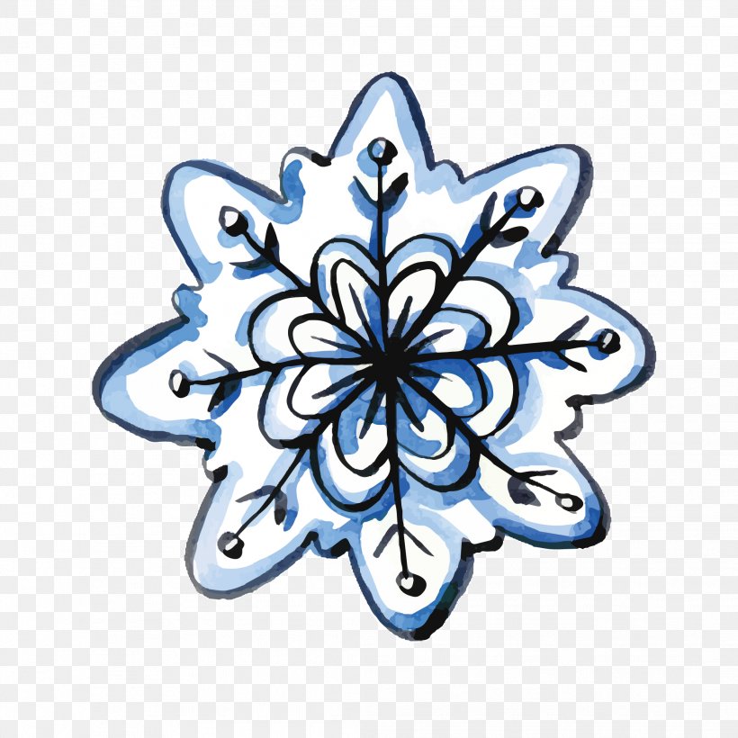 Snowflake Watercolor Painting Computer File, PNG, 2083x2083px, Snowflake, Designer, Flower, Snow, Snowflake Schema Download Free