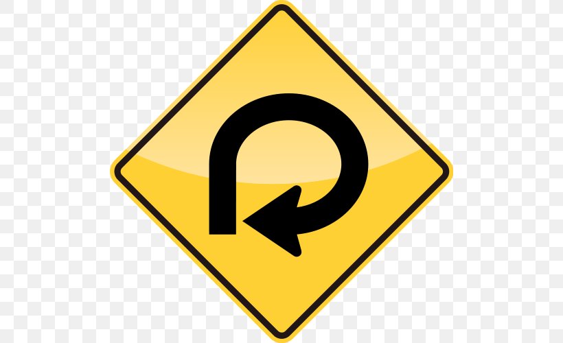 Warning Sign Reverse Curve Traffic Sign Manual On Uniform Traffic Control Devices, PNG, 500x500px, Warning Sign, Area, Brand, Intersection, Logo Download Free